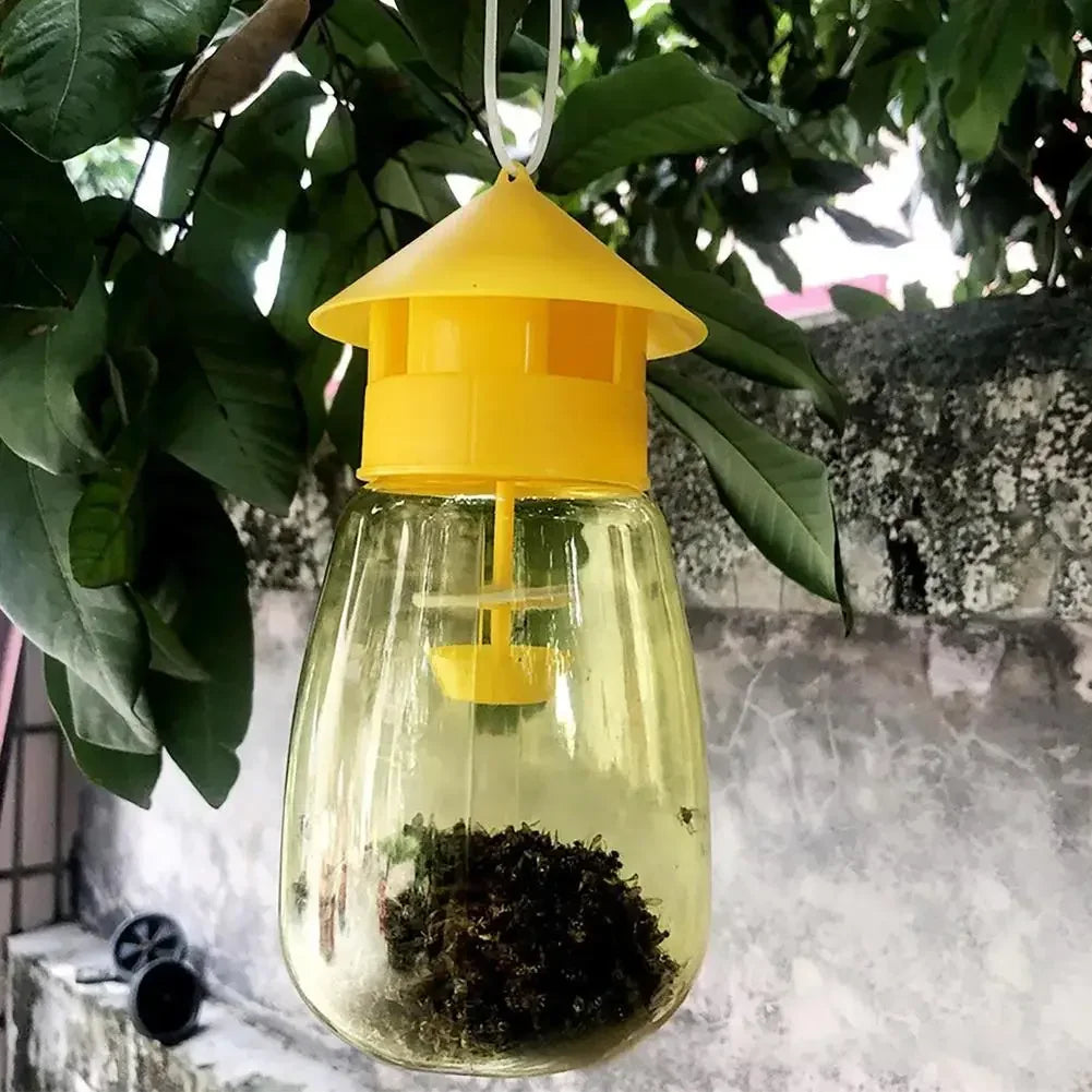 Fruit Fly Trap Killer Yellow Plastic Drosophila Trap Anti Fly Fruit Fly killer Catcher Orchard Insect Trap Pest Control Products