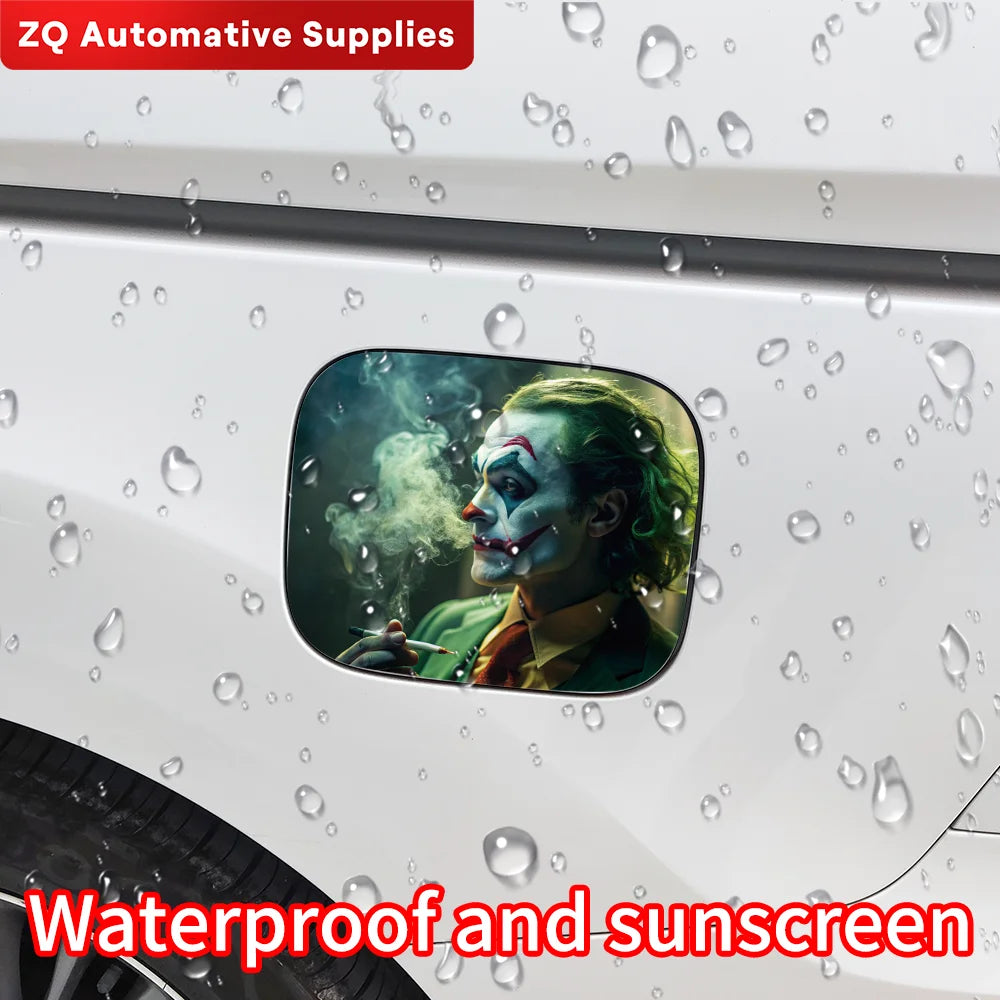 Funny Joker Auto Fuel Tank Sticker Car Sticker Waterproof Sunscreen Decal Fuel Gage Empty Stickers Car Styling Vinyl Accessories