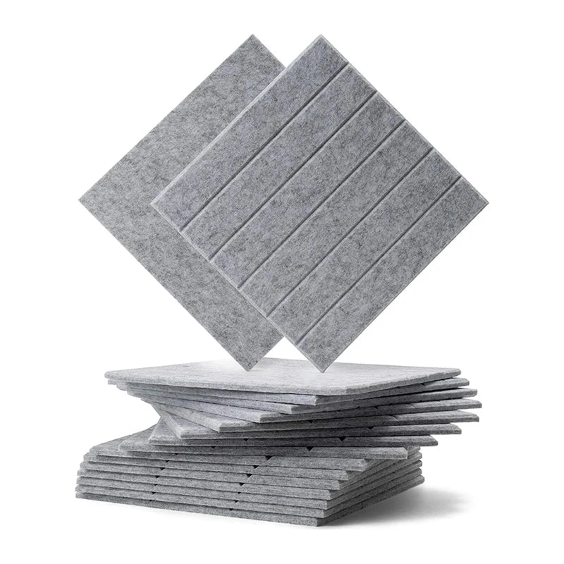 12 Pcs Sound-Absorbing Panels Sound Insulation Pads,Echo Bass Isolation,Used for Wall Decoration and Acoustic Treatment