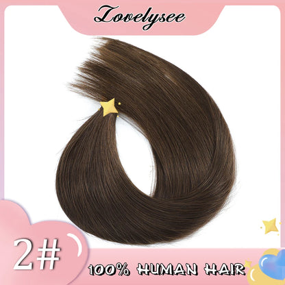 60Grams Lightweight Straight Clip In Human Hair Extensions Full Head 3Pcs Ombre Color Brazilian Machine Remy Hairpiece for Women