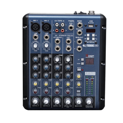 China Built-In Professional 6 channesl intelligence conference meeting USB audio mixer mixer console