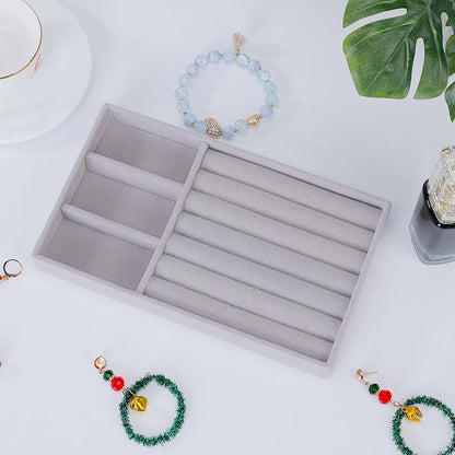 1pc, Flocking Jewelry Box Jewelry Tray, Suitable For: All Kinds of Jewelry Storage.