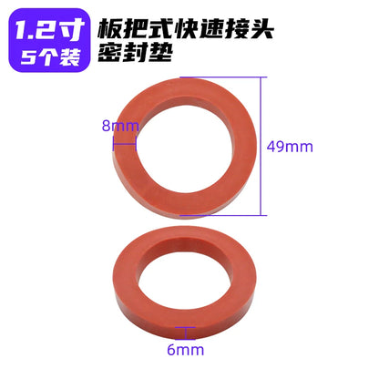 5Pcs CE aluminum alloy quick connector rubber ring rubber pad 2 3 4 inch YouTube connector waterproof sealing gasket