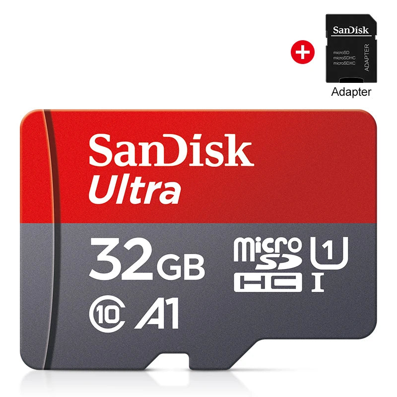 Sandisk Ultra A1 Micro SD Card 128GB Class 10 Flash TF Card 128GB Memory Card 128gb memoria disk for samrtphone + SD Adapter