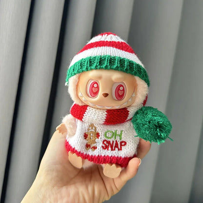 15cm Labubu Idol Dolls Clothes Beautiful Kimono New Year Xmas Accessories Korea Kpop Exo Clothing Hoodie Plush Doll'S Clothes