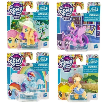 Hasbro Anime My Little Pony Mini Story Doll Series Action Figure Friendship is Magic Twilight Applejack Fluttershy Model Toys