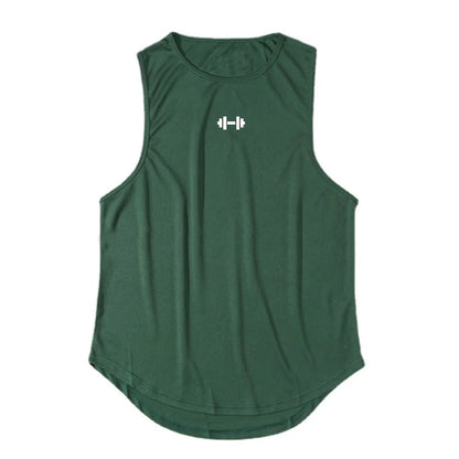 Summer Men's Gym Tank Top Fitness Training Clothing Quick-drying Loose Bodybuilding Sleeveless Shirt Men Fashion Basketball Vest