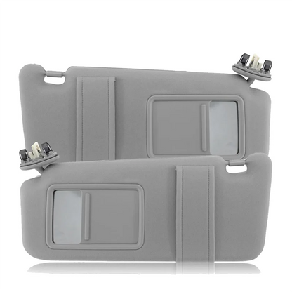 Gray Car Sun Visor Shade Pair Left & Right Side for Toyota Camry 2007-2011 with Sunroof and Lights