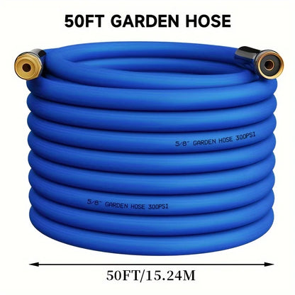 Flexible Garden Hose:Solid Brass Connector,Durable No Kink,Suitable for Lawn Car Pet Cleaning