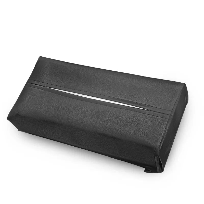 Leather Car Armrest Tissue Box Auto Holder Removable Paper Napkin Box Organizer