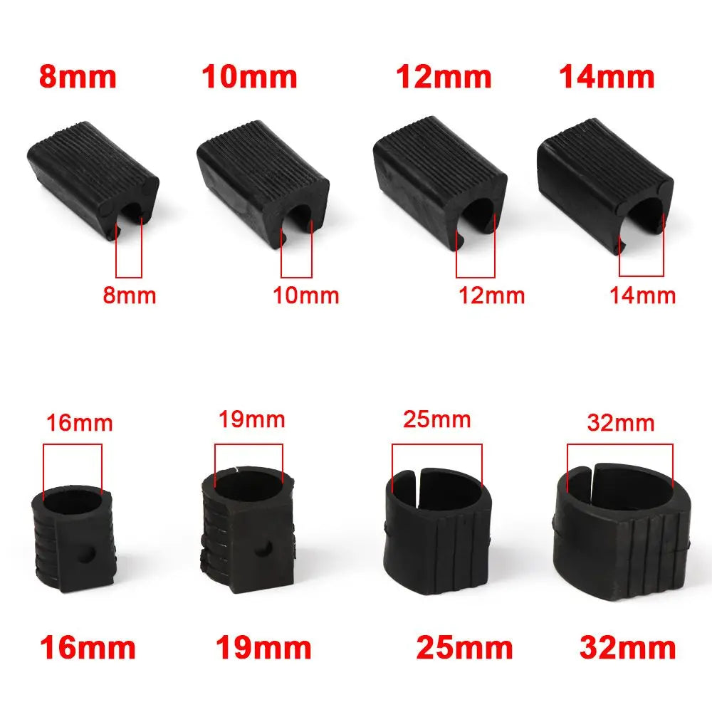 10Pcs Durable U Shaped Chair Leg Pad Useful Non-slip Tube Caps Anti-front Tilt Damper Stool Pipe Clamp Glides Floor Protector