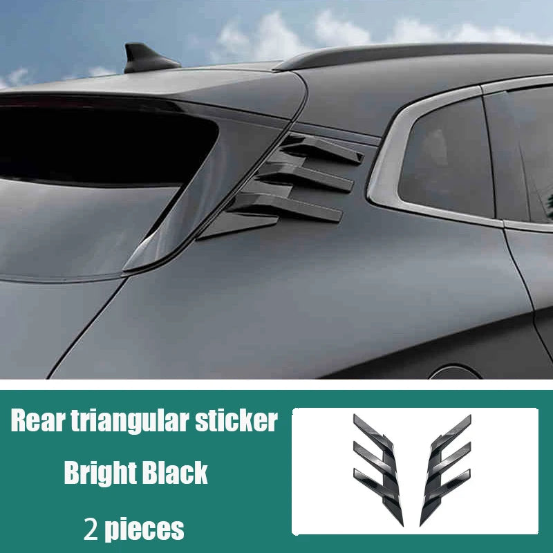 For BYD Sealion 6 Seal U Song Plus DM-i EV 2020 2024 Rear window Rear triangle side wing sticker decorative frame Exterior