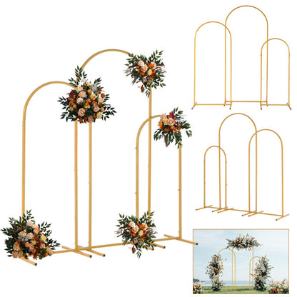 Top Door Frame, Gold Three Piece Set, Iron Arch, Wedding Celebration