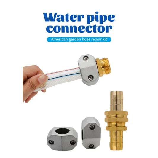 1 Set Hose Pipe Connector Fitting Hose Barb Tail 5/8&quot 3/4&quot BSP Male Metal Faucet Connector Joint Copper Coupler Adapter