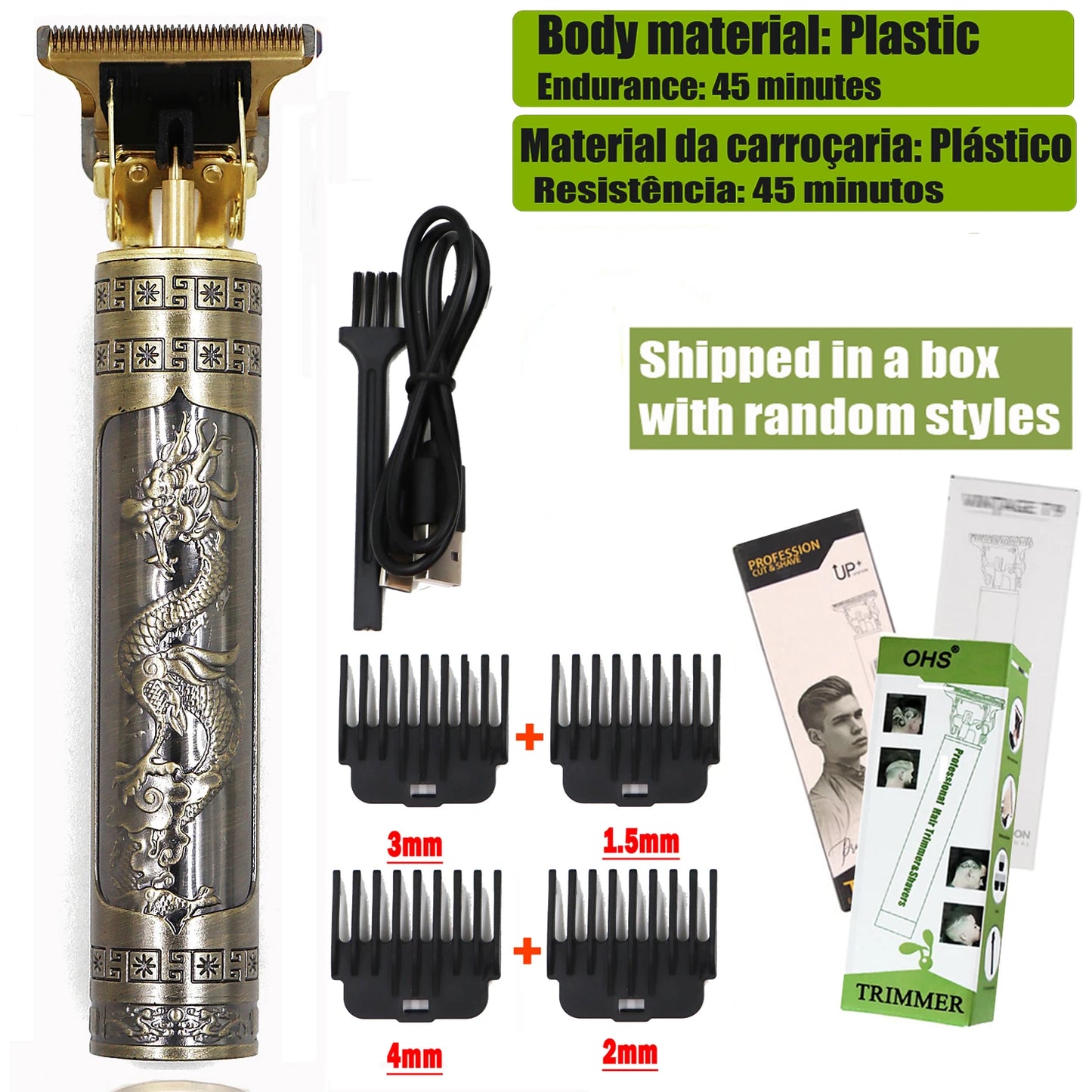 T9 Hair Clipper Repair Beard Shaving Body Hair Trimmer Clippers Electric Machine Men Haircut Machine 0mm Barber Shaver