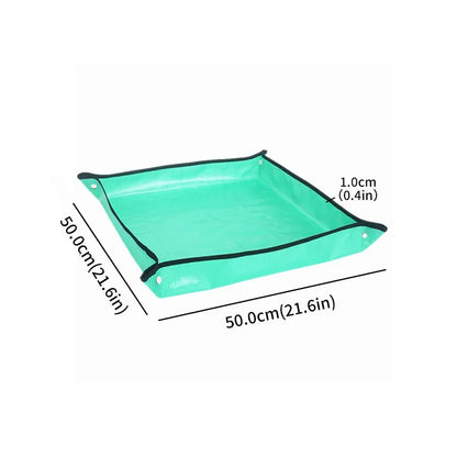 Waterproof Plant Pot Mat, Indoor Garden Mat With Work Gloves, Foldable Houseplant Succulent Pot Mat, Indoor Plant Mat, Portable