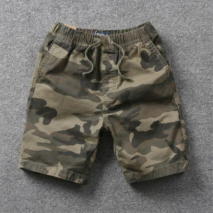 Short Pants for Men with Draw String Baggy Camouflage Camo Mens Cargo Shorts Wide Loose Harajuku 2024 Fashion Popular Casual Y2k