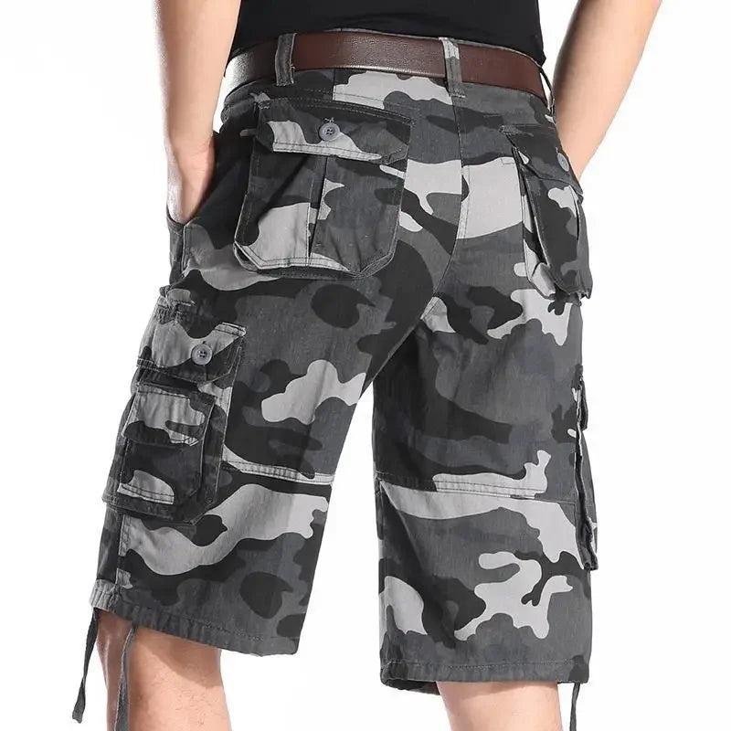 Mens Cargo Shorts Multi Pocket Work Homme Black Short Pants for Men Clothing Comfortable Harajuku Loose Clothes Summer Jorts Y2k