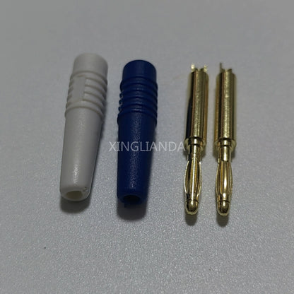 5PCS Low Frequency 2mm Pure Copper Banana Plug with Integration Type and Lantern Head for Power Supply Output plug