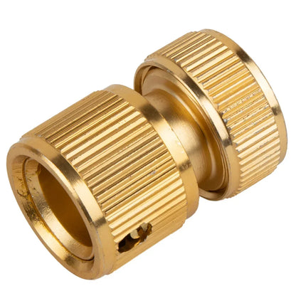 1/2" Garden Brass Hose Connector Watering Water Hose Pipe Tap Adaptor Quick Release Fitting Gardening Irrigation Car Washing