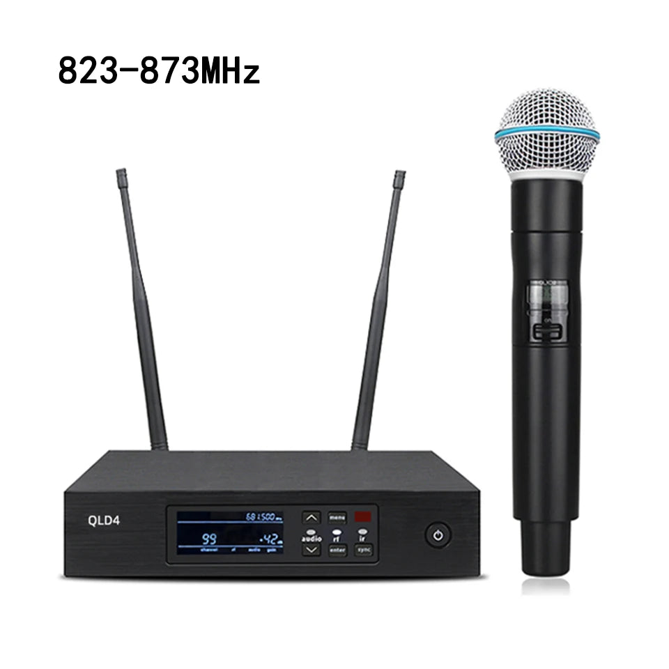 accessories musical instrument pickup QLXD4 Beta58a 800MHz Wireless Microphone Stage Performance Singing Party