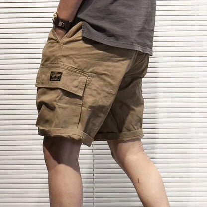 Mens Cargo Shorts With Draw String Hiking Combat Bermuda Short Pants For Men Luxury Y2k Trend Unique Cotton Hevy Whate New In